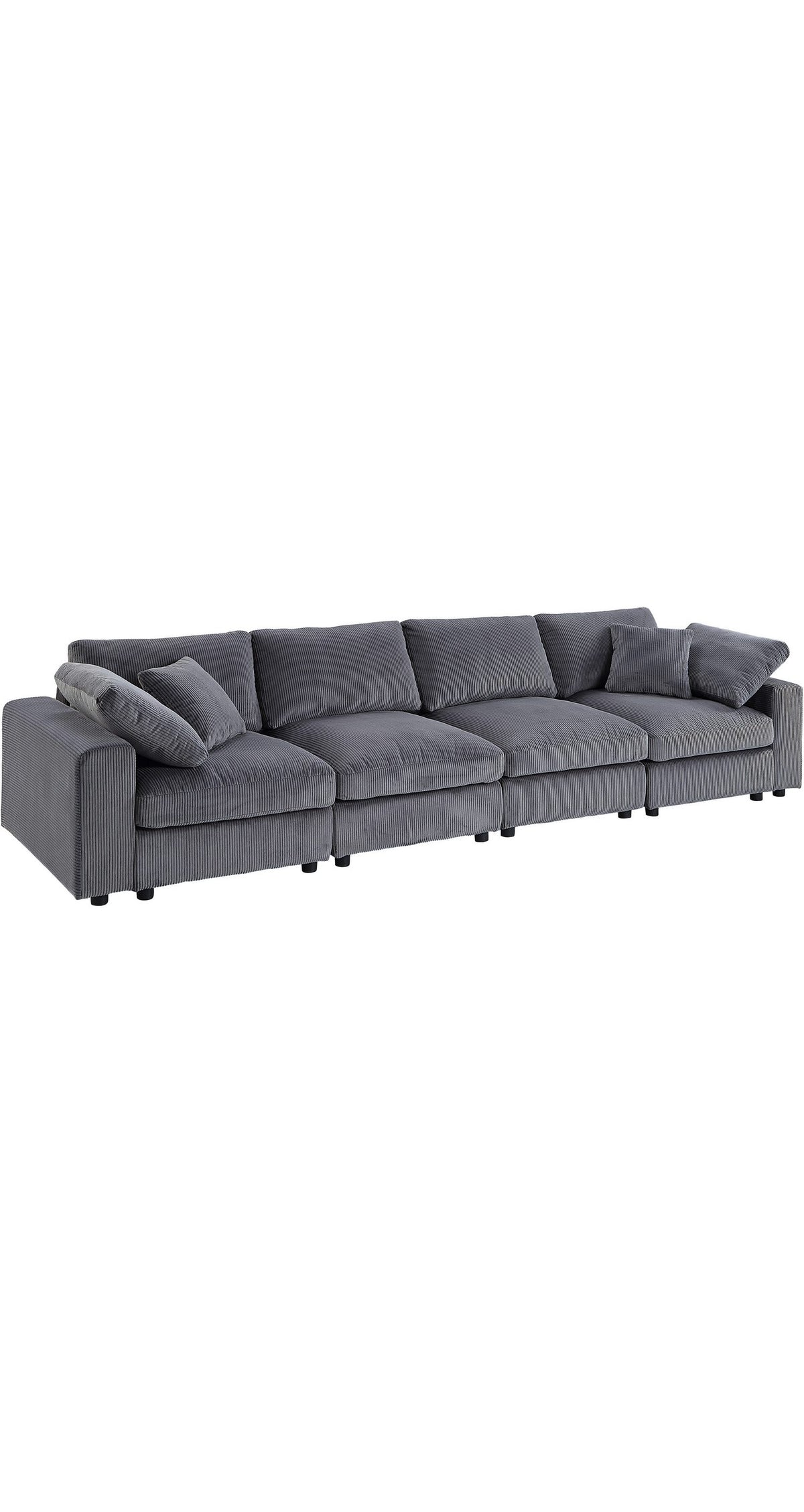 Modulares Cord Sofa BERNY Stellvariante mit Sessel