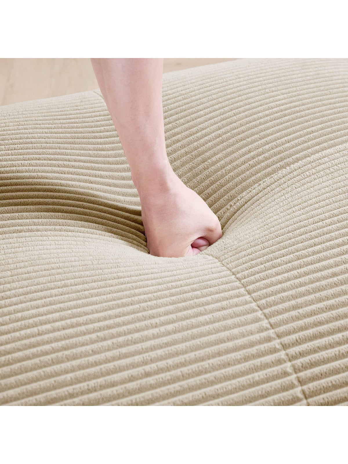 Maßangaben des modularen Cord Ecksofas