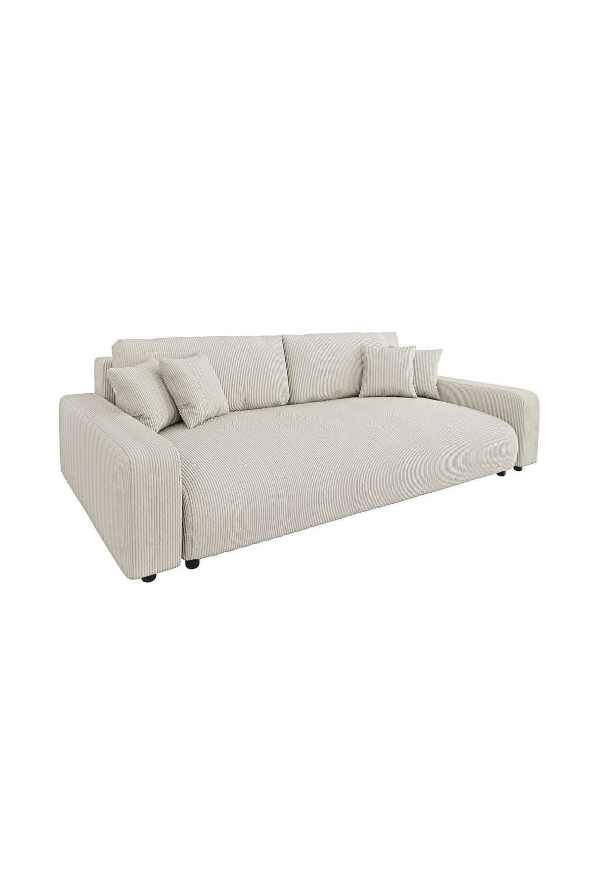 Cord Schlafsofa EMMA in Beige frontal