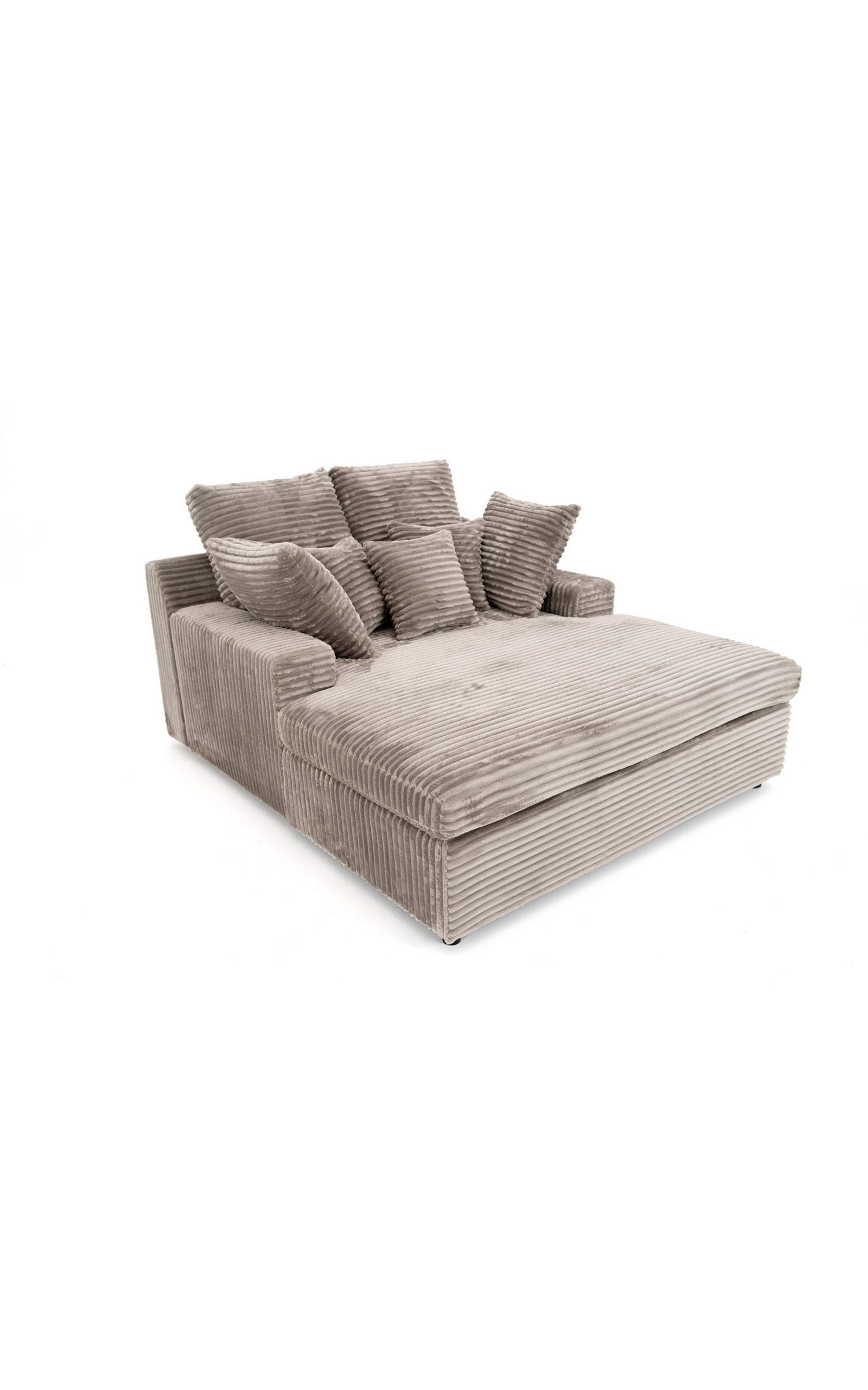 Cord Sofa LAZY ONE in Beige Ansicht 2