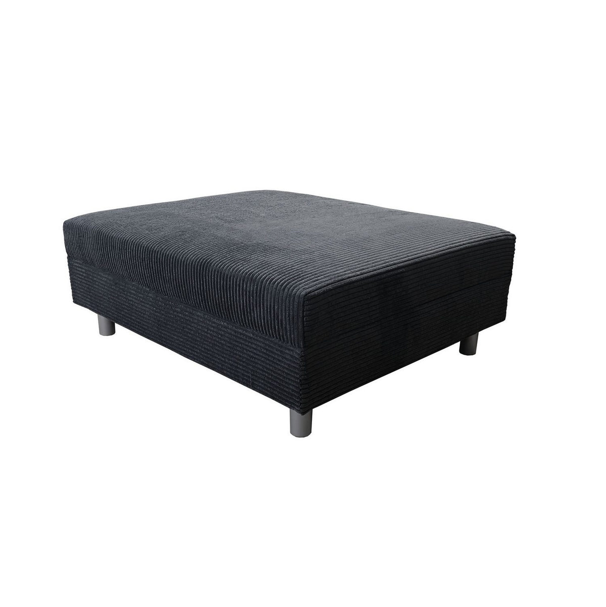 Cord Ecksofa MINSK R in Graphit Grau Seitenansicht