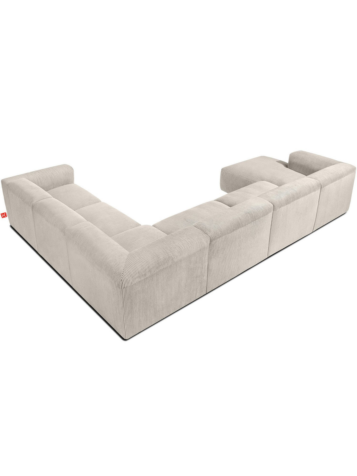 BUFFO Cord Wohnlandschaft im modernen Wohnzimmer