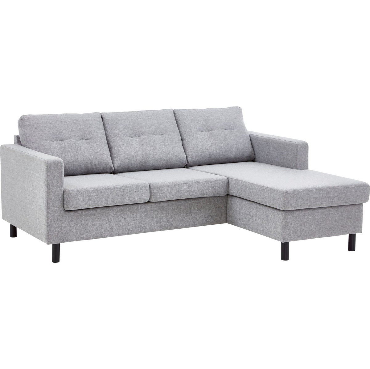 Cord Ecksofa TEA Recamiere mit losen Rückenkissen