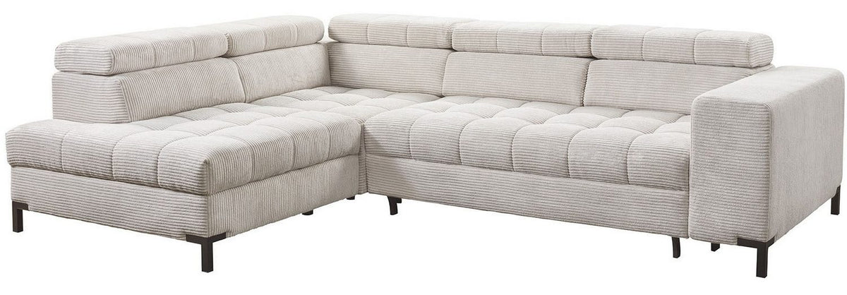 Ottomane des Ecksofas BOCCO in Cord Beige