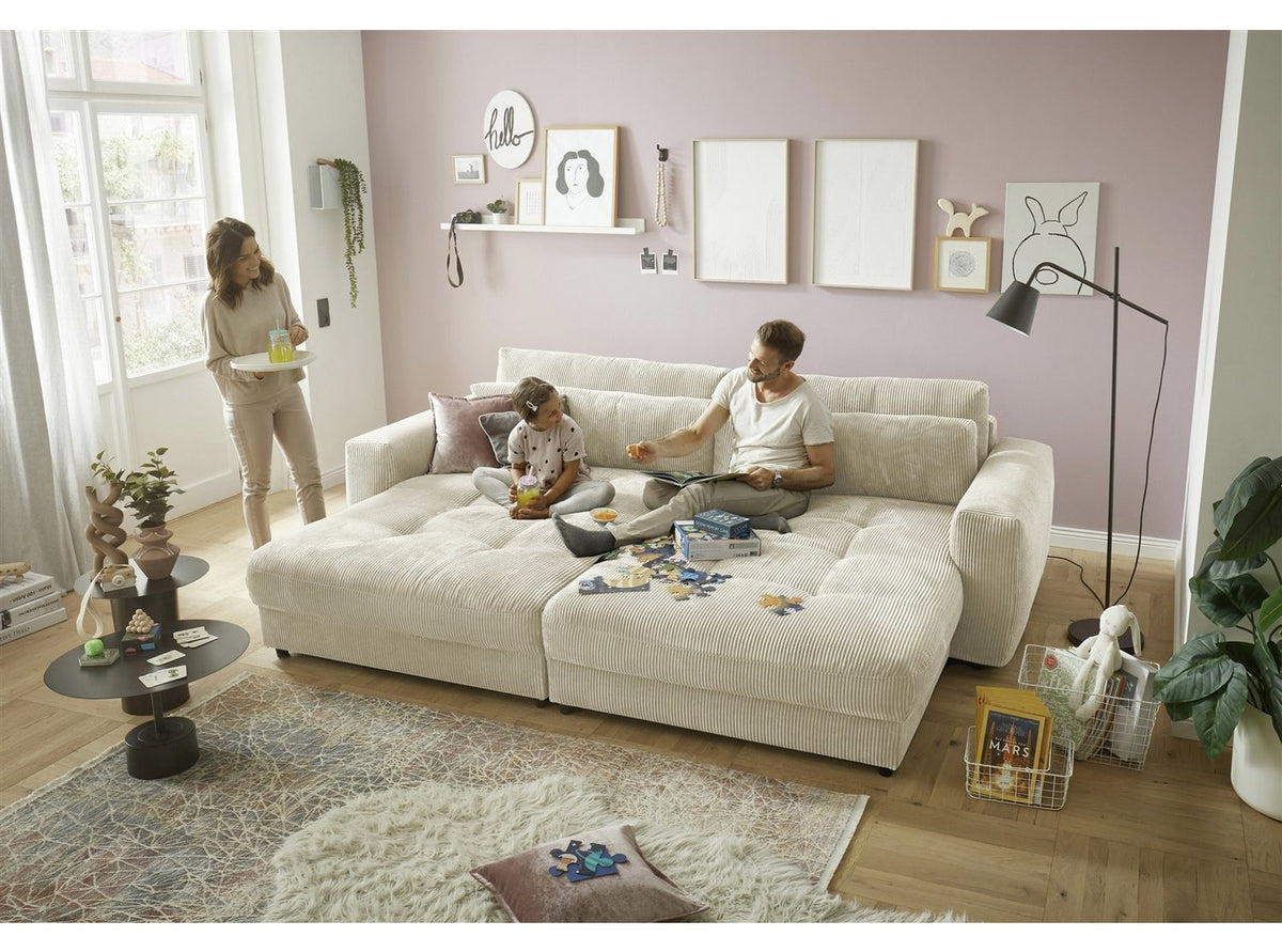 Big Sofa BARURA in Cord-Optik Detailansicht