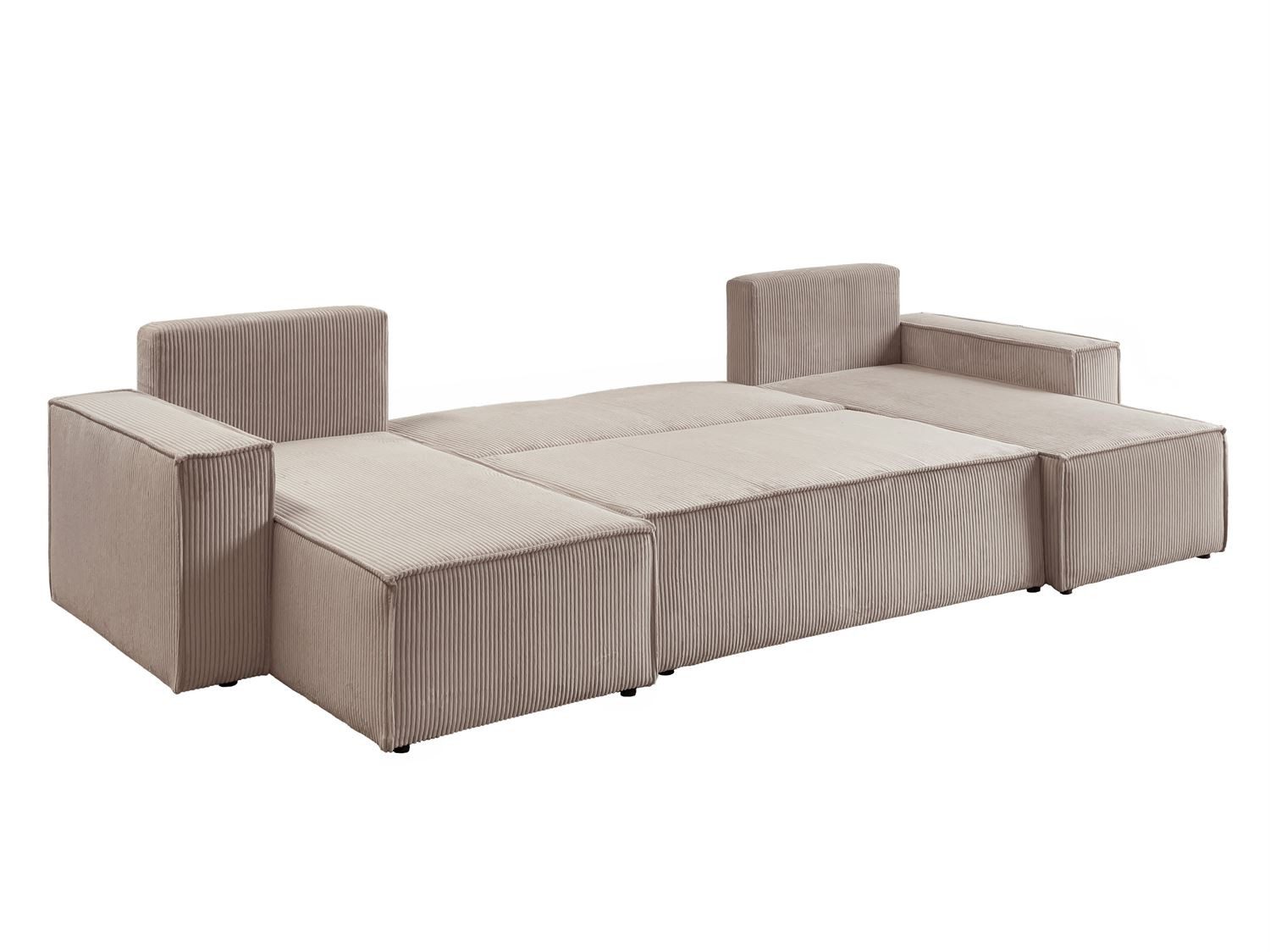 Cord Wohnlandschaft CARLOS U in Cappuccino Ansicht 5