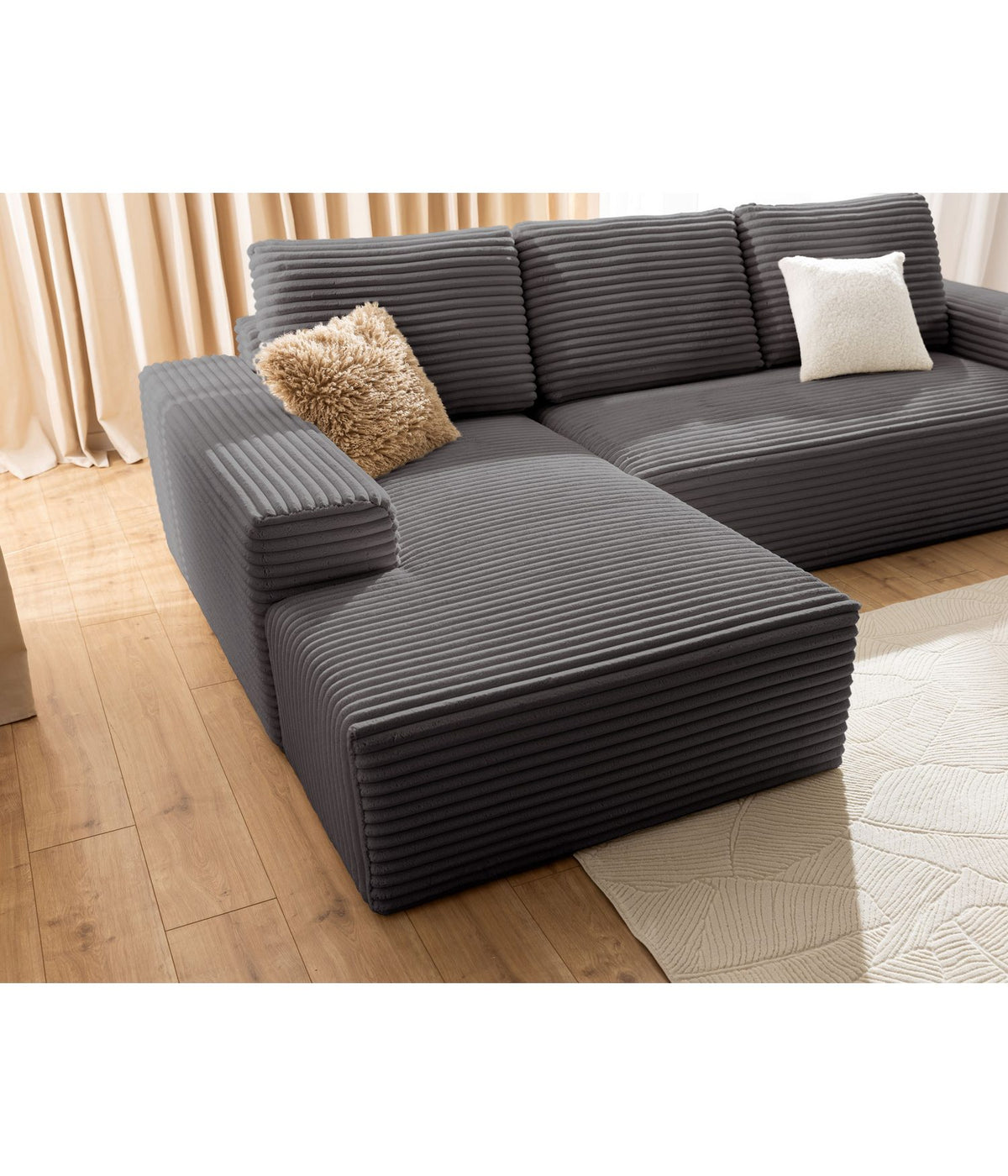Wohnlandschaft AZZANO in U-Form im Wohnzimmer
