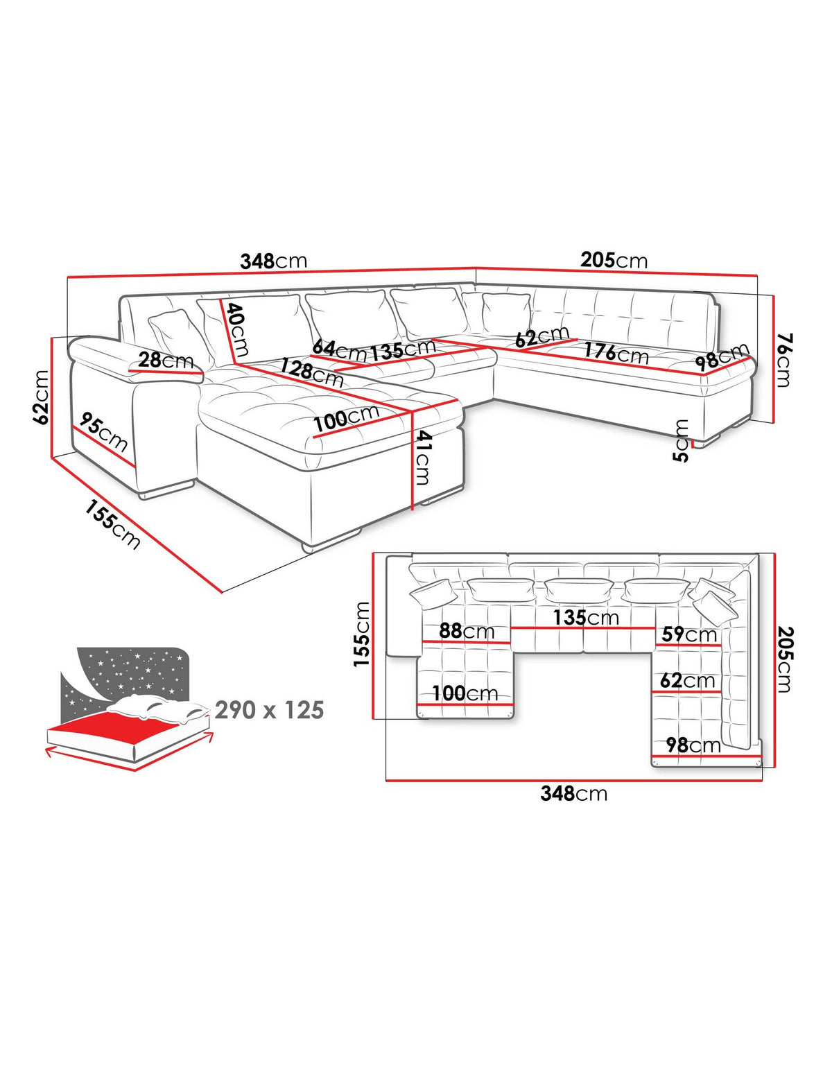 Cord Wohnlandschaft NIKO U-Form Poso 01 Detail der Cordstruktur