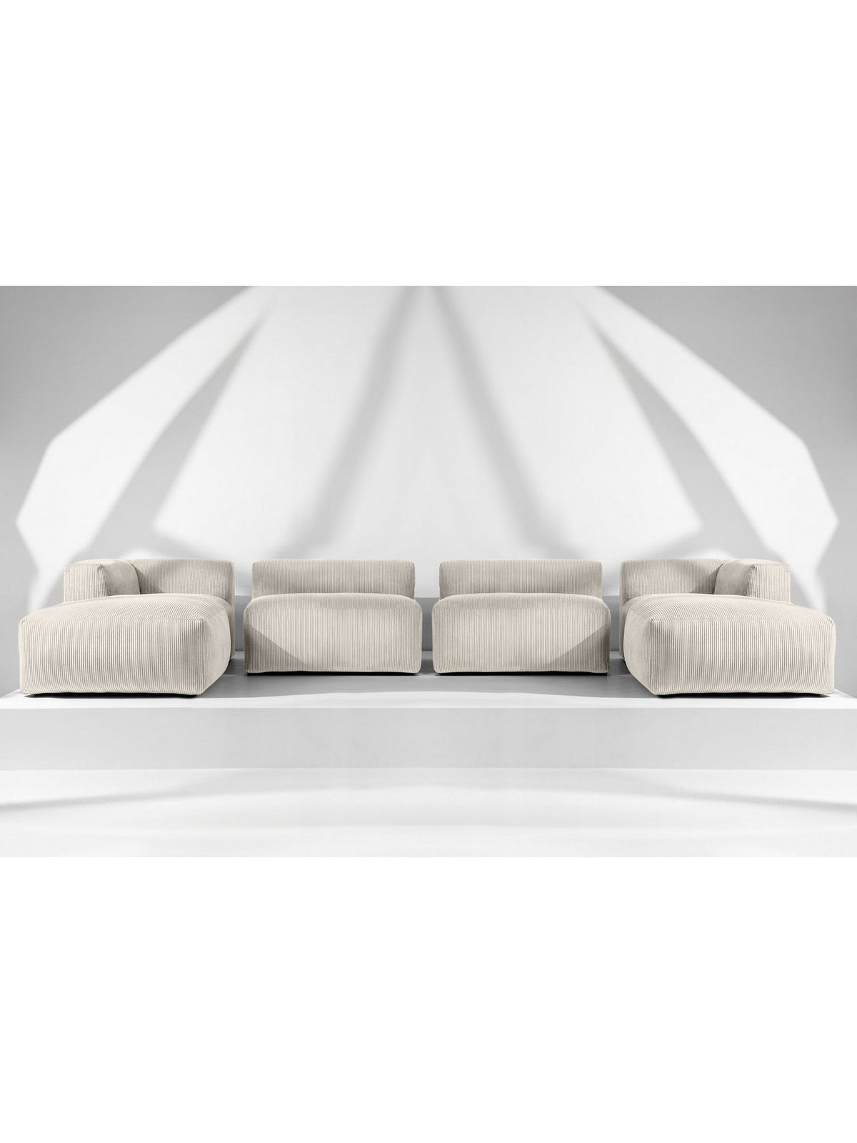 Ottomane der Wohnlandschaft BUFFO aus Cord