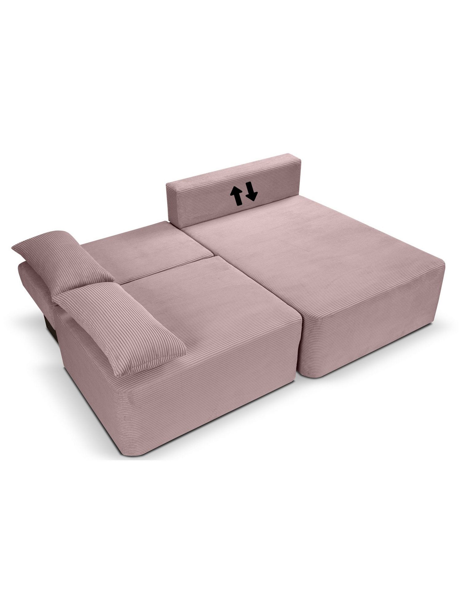 Schlafsofa AMSTERIX mit ausgeklappter Liegefläche