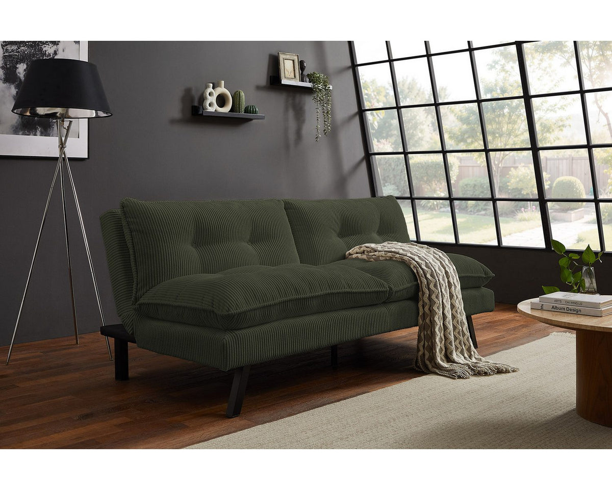 Ausgeklappte Liegefläche des Schlafsofas CAPULO