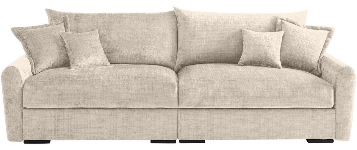 Big Sofa FINCA XL in Beige in der Frontansicht