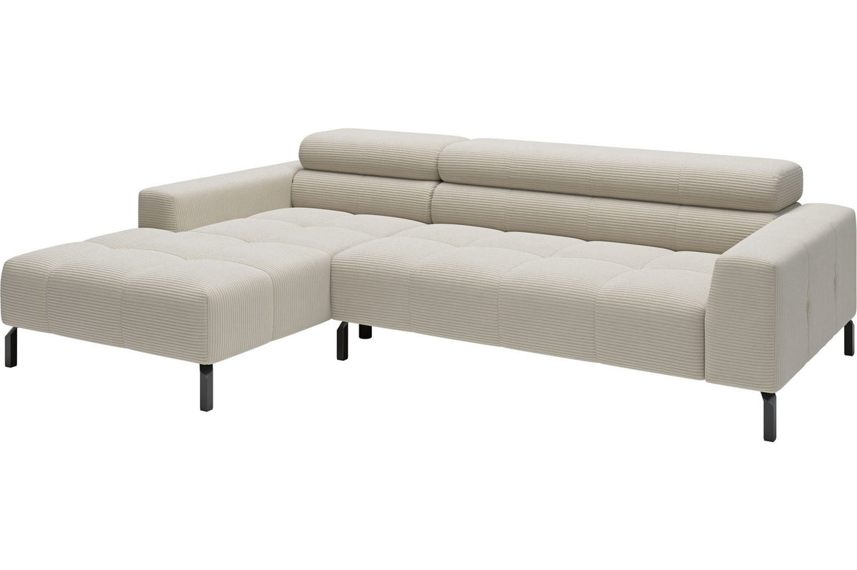 Verstellbares Kopfteil des Ecksofas CLAYA