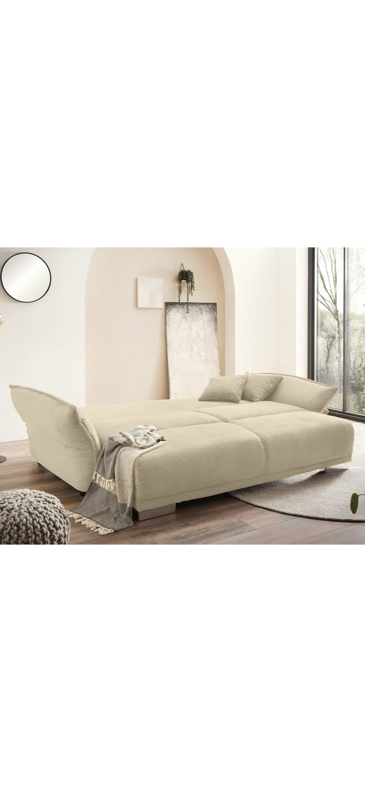 Ausgezogene Liegefläche des Big Sofas 17215