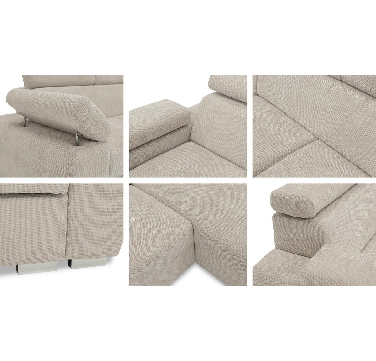 Detail des Cordbezugs Poso am Ecksofa Boston Mini