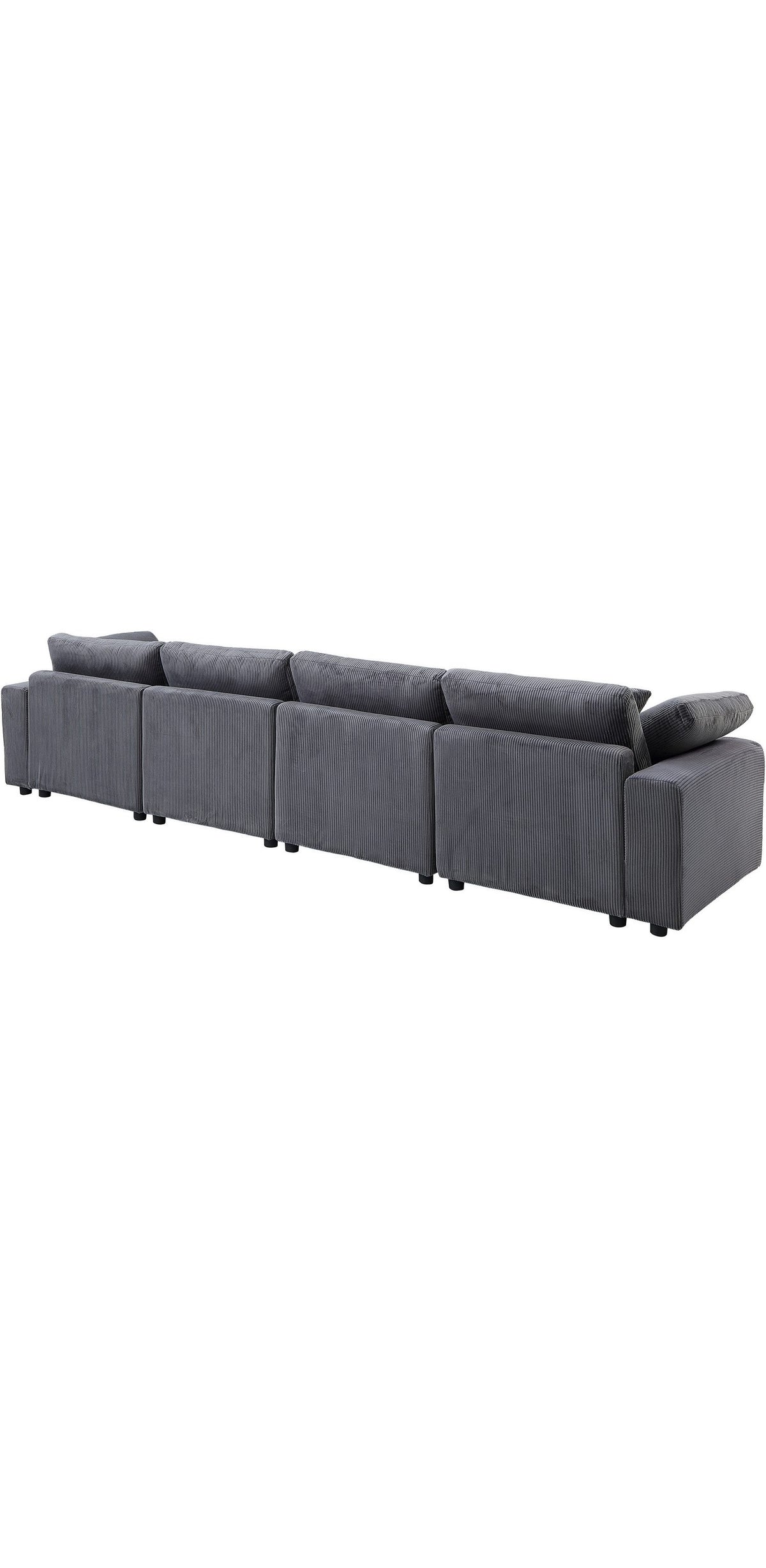 Modulares Cord Sofa BERNY Armlehne und Fuss