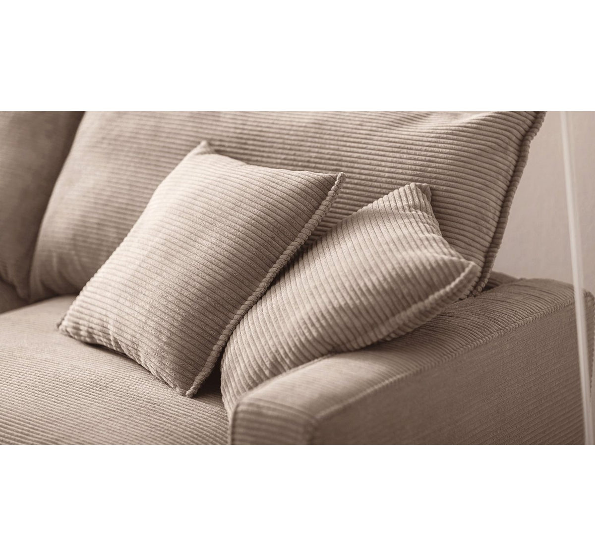 Big Sofa TRIBECCA mit Rücken- und Zierkissen