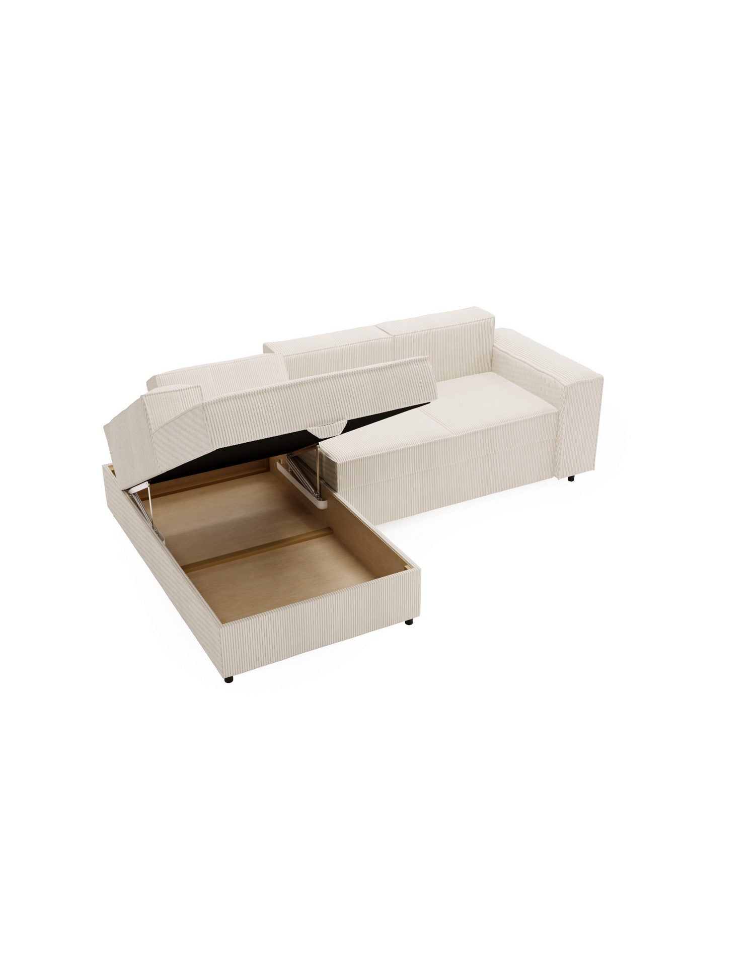 Maßangaben des Cord Ecksofas OASIS L