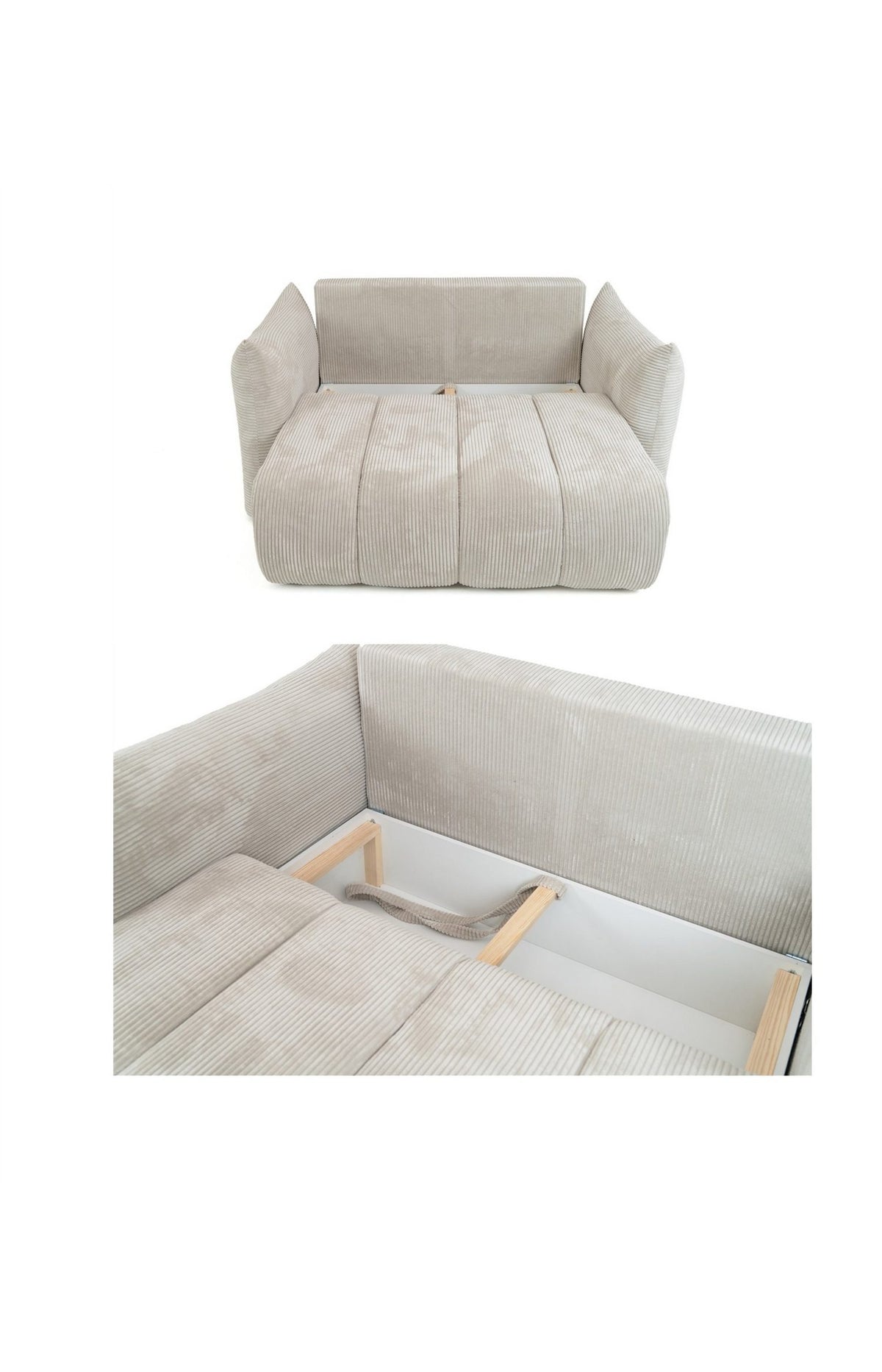 Cord Schlafsofa FUN LORRIS in Türkis Produktbild 6