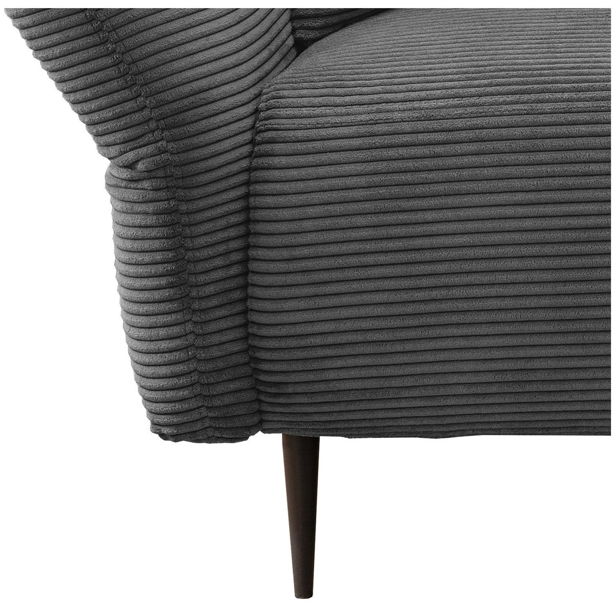 Cord Sofa VANILLA mit verstellter Armlehne