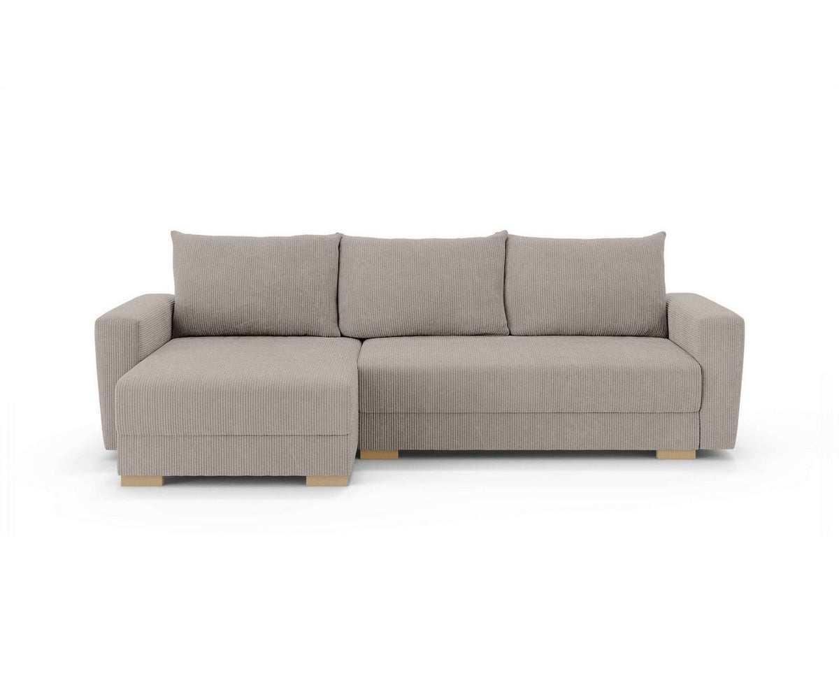Seitliche Ansicht der L-Form des Ecksofas MAGHERA