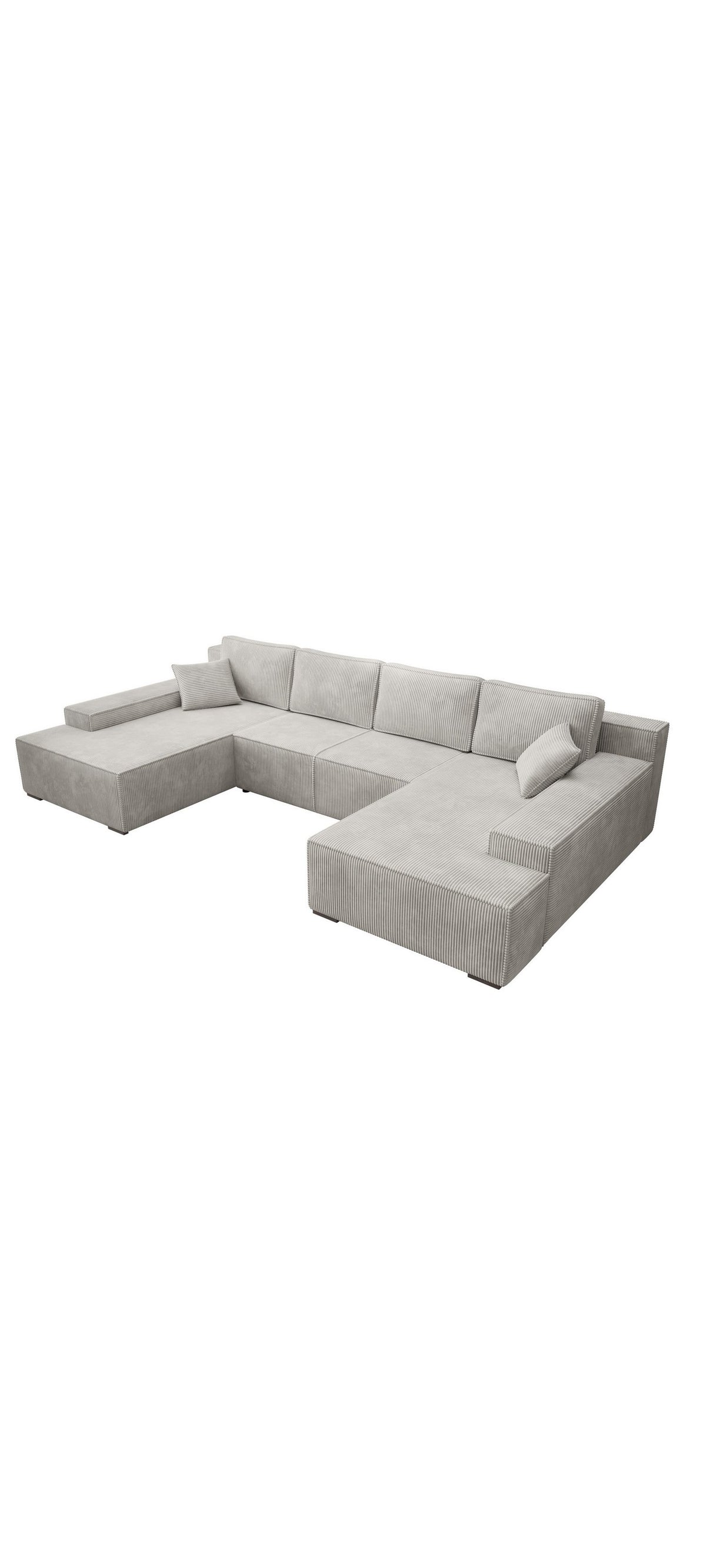 POSO Cordstoff in Beige Nahaufnahme