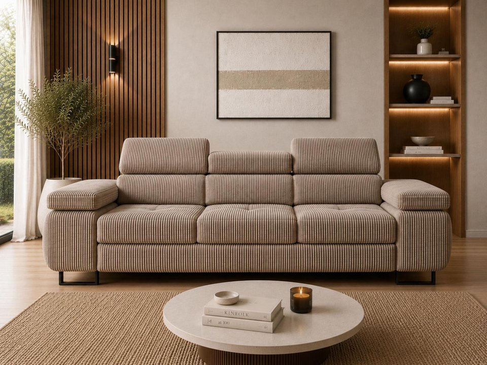 Schlafsofa COMPLEO mit ausgeklappter Liegefläche