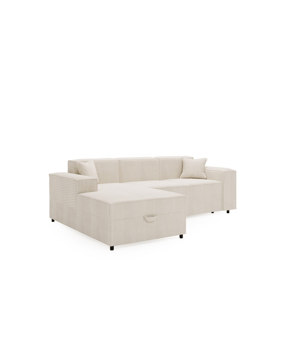 Ecksofa OASIS L von der Seite mit Ottomane
