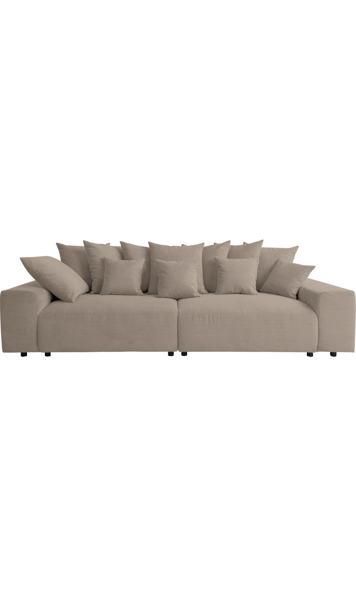 Big Sofa MAXI in Cord Beige Frontansicht
