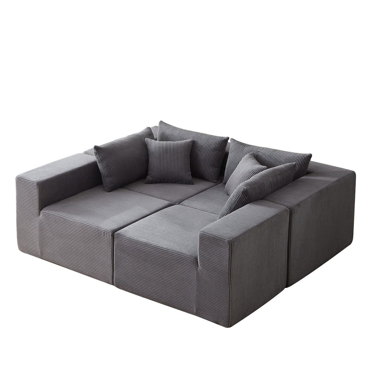 Einzelne Module des Cord Ecksofas ANYSUN