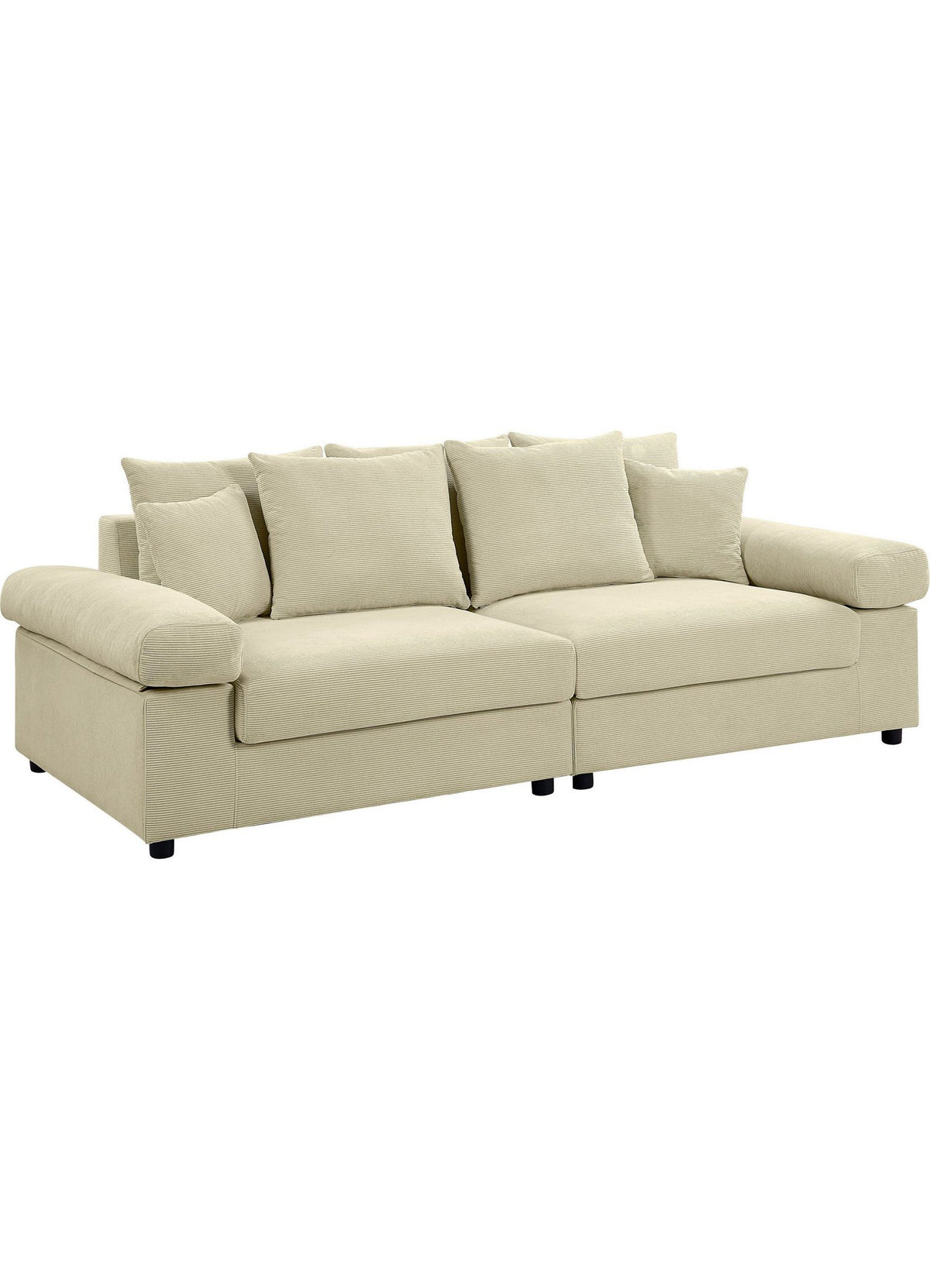 Cord Big-Sofa BJOERN Seitenansicht mit Armlehne