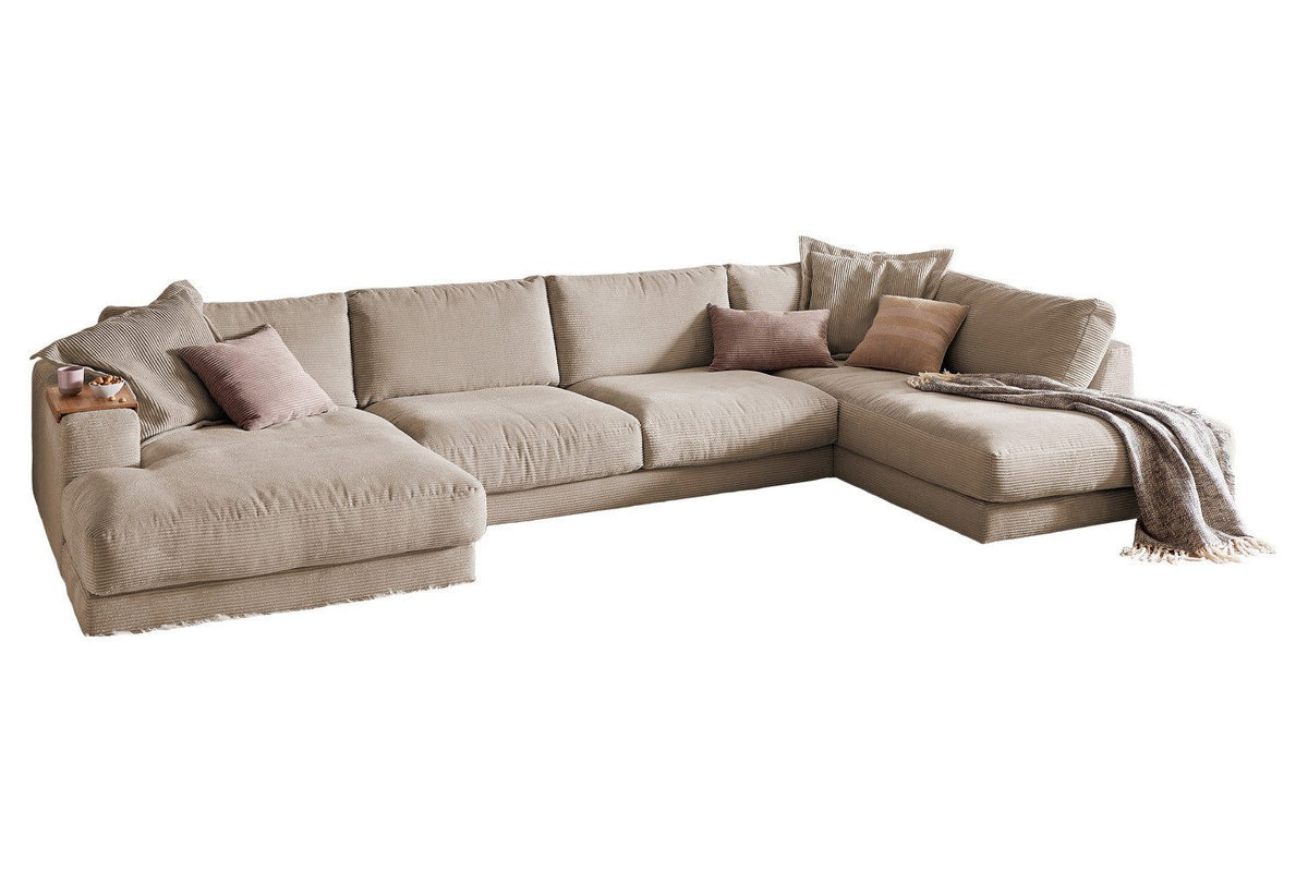 Cord Wohnlandschaft MADELINE in Taupe in Frontansicht