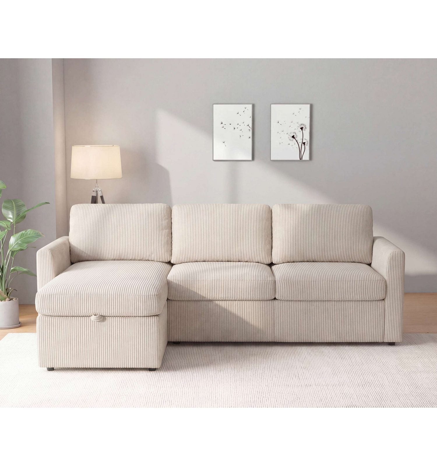 Cord Ecksofa NORDHUS seitliche Ansicht
