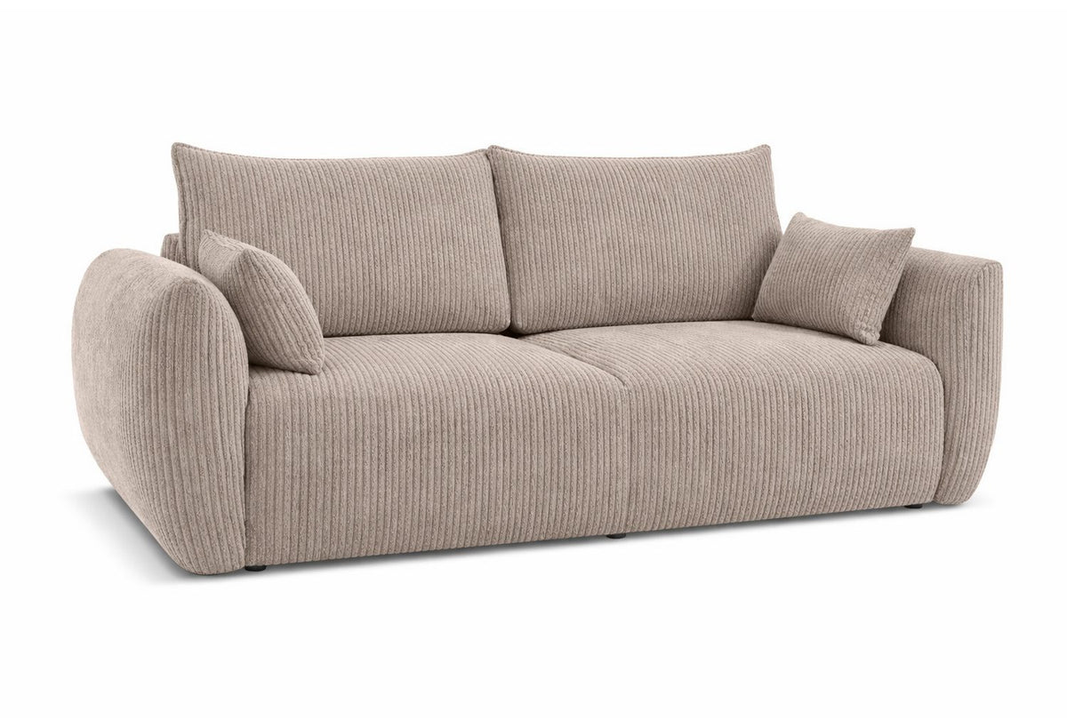 Cord Schlafsofa ZEPHIRA in Dunkelbeige - Produktansicht 2