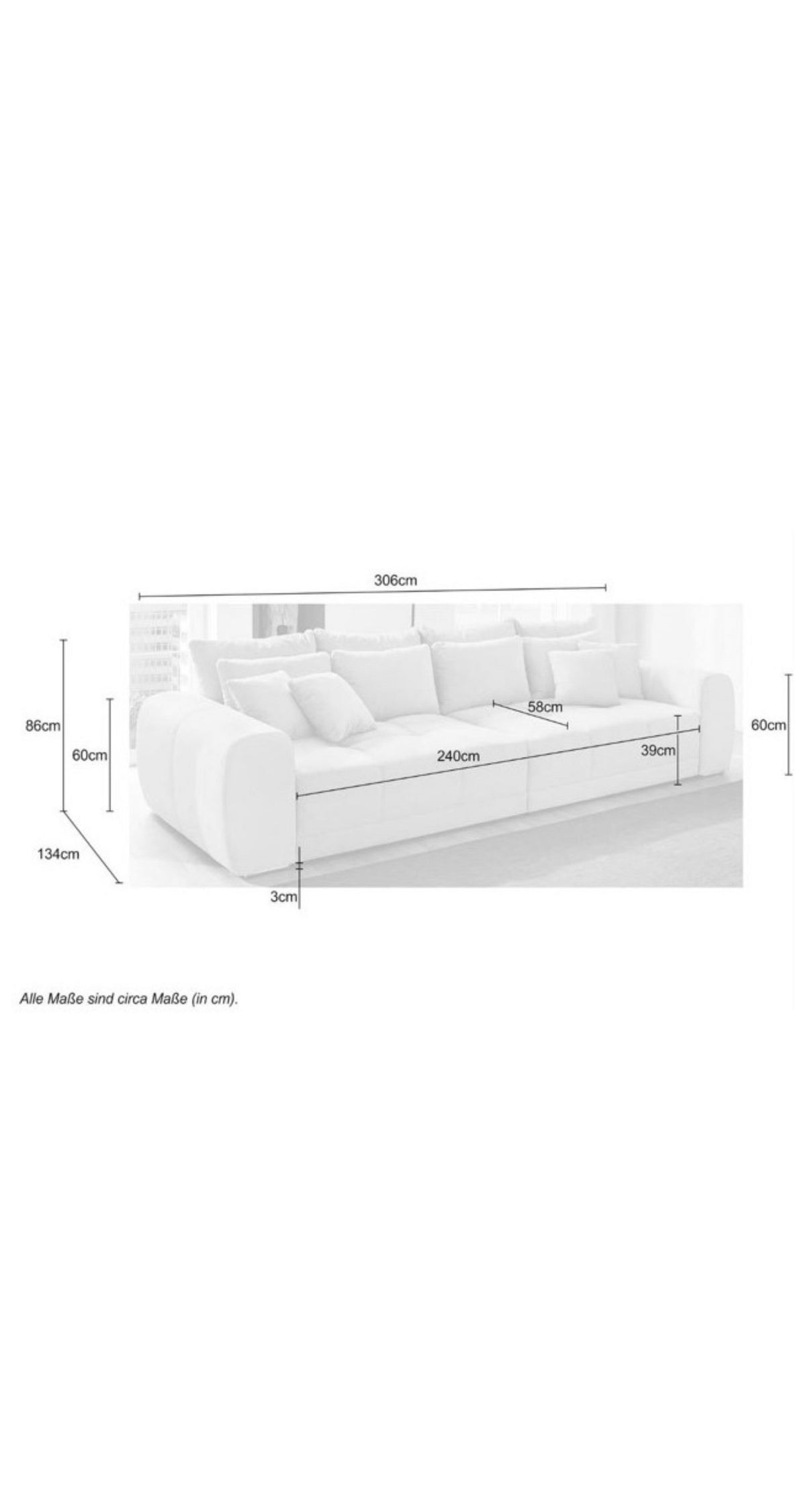 Detailaufnahme des braun taupefarbenen Cordstoffs