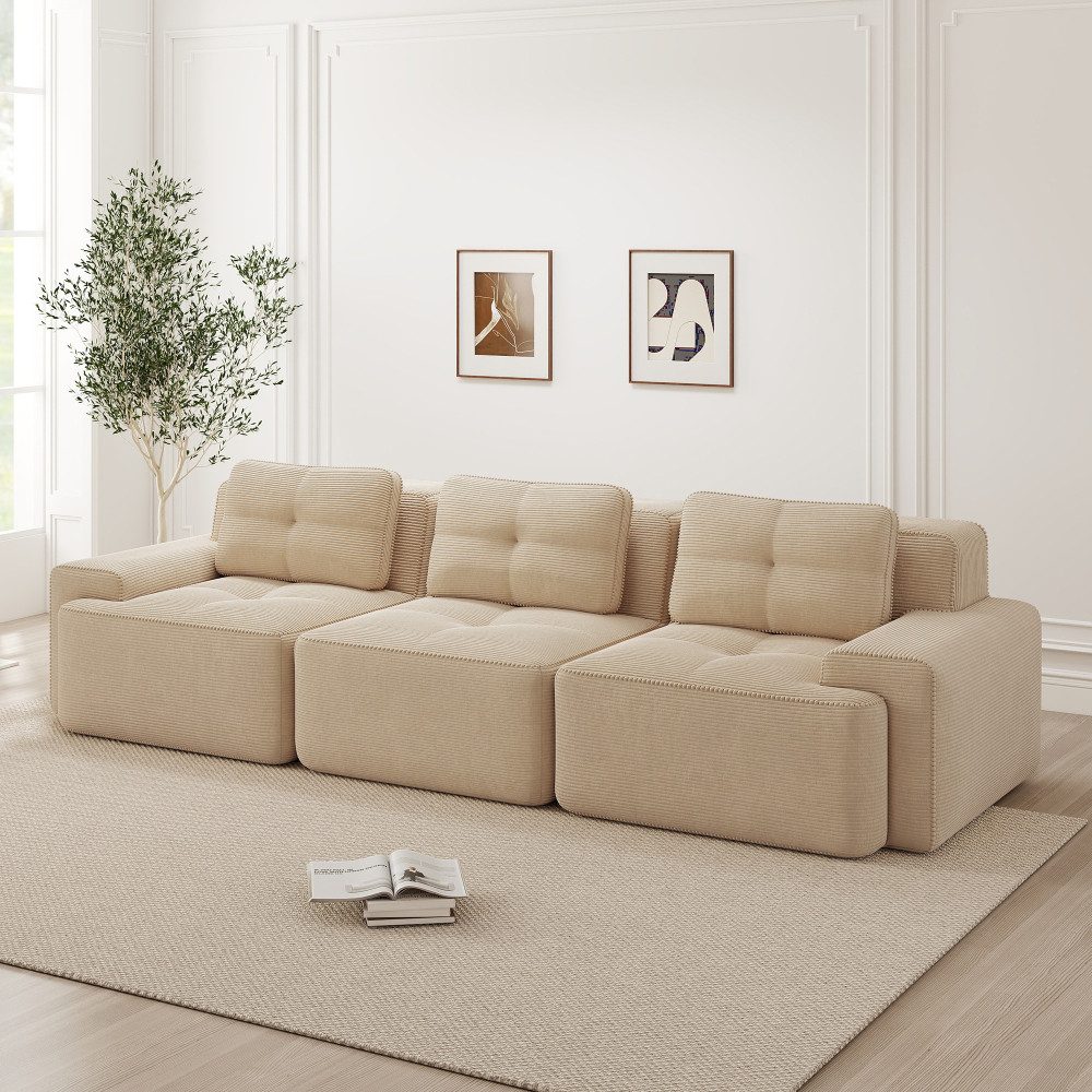 Modulare Anordnung des Cloud Sofas in L-Form