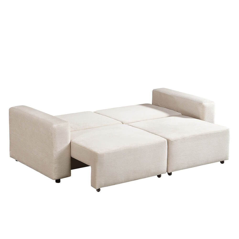 Cord Schlafsofa VINA S im Wohnzimmer