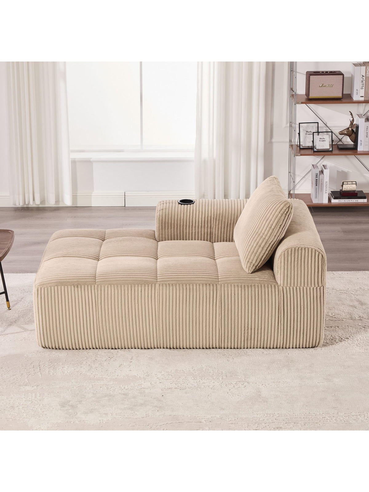 Integrierter Becherhalter des Cord Kompaktsofas