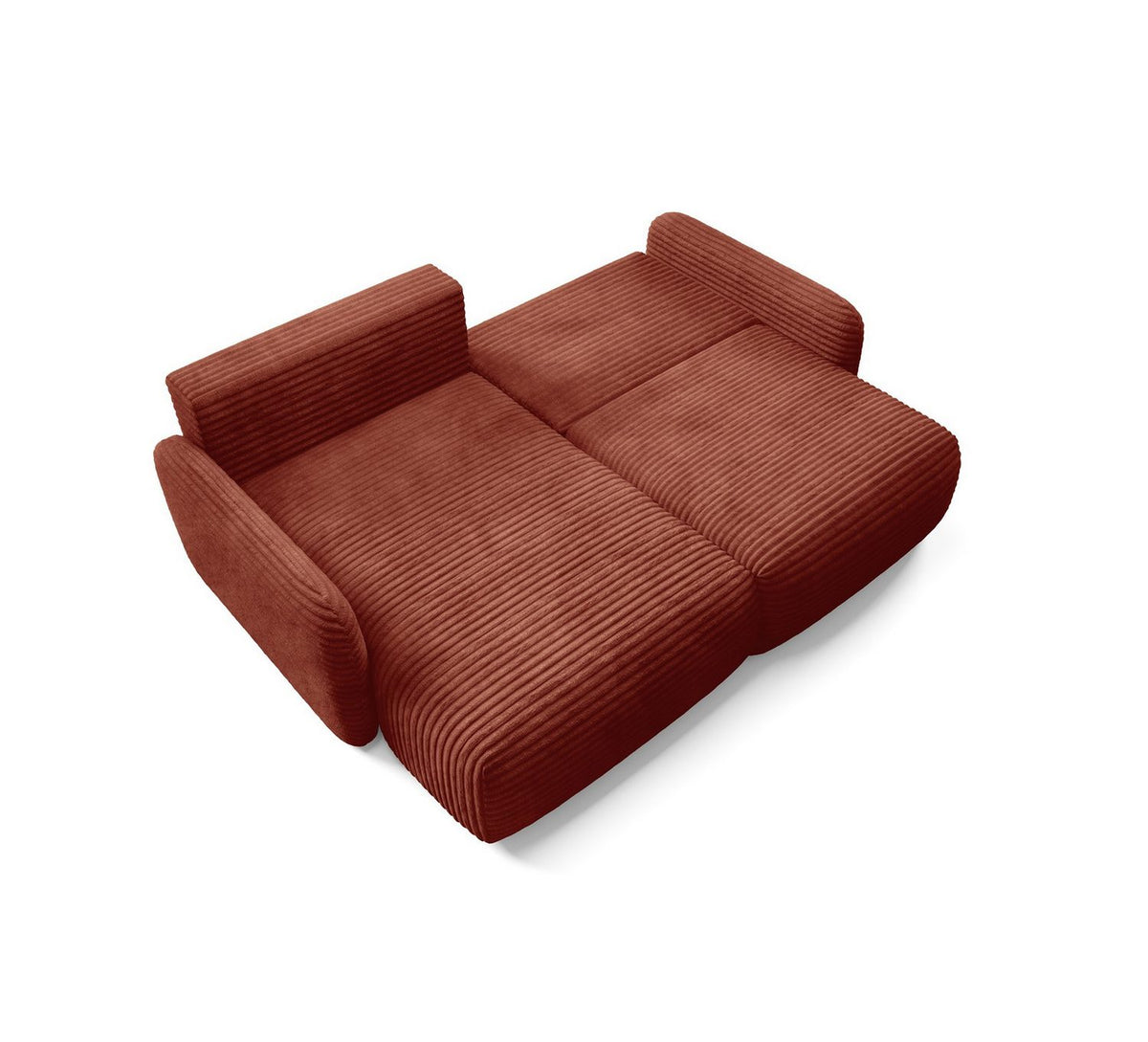Cord Ecksofa SIMONE Ottomane von der Seite