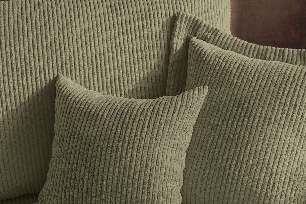 Cord Ecksofa ATMOSPHERE XL in Grün Ansicht 6