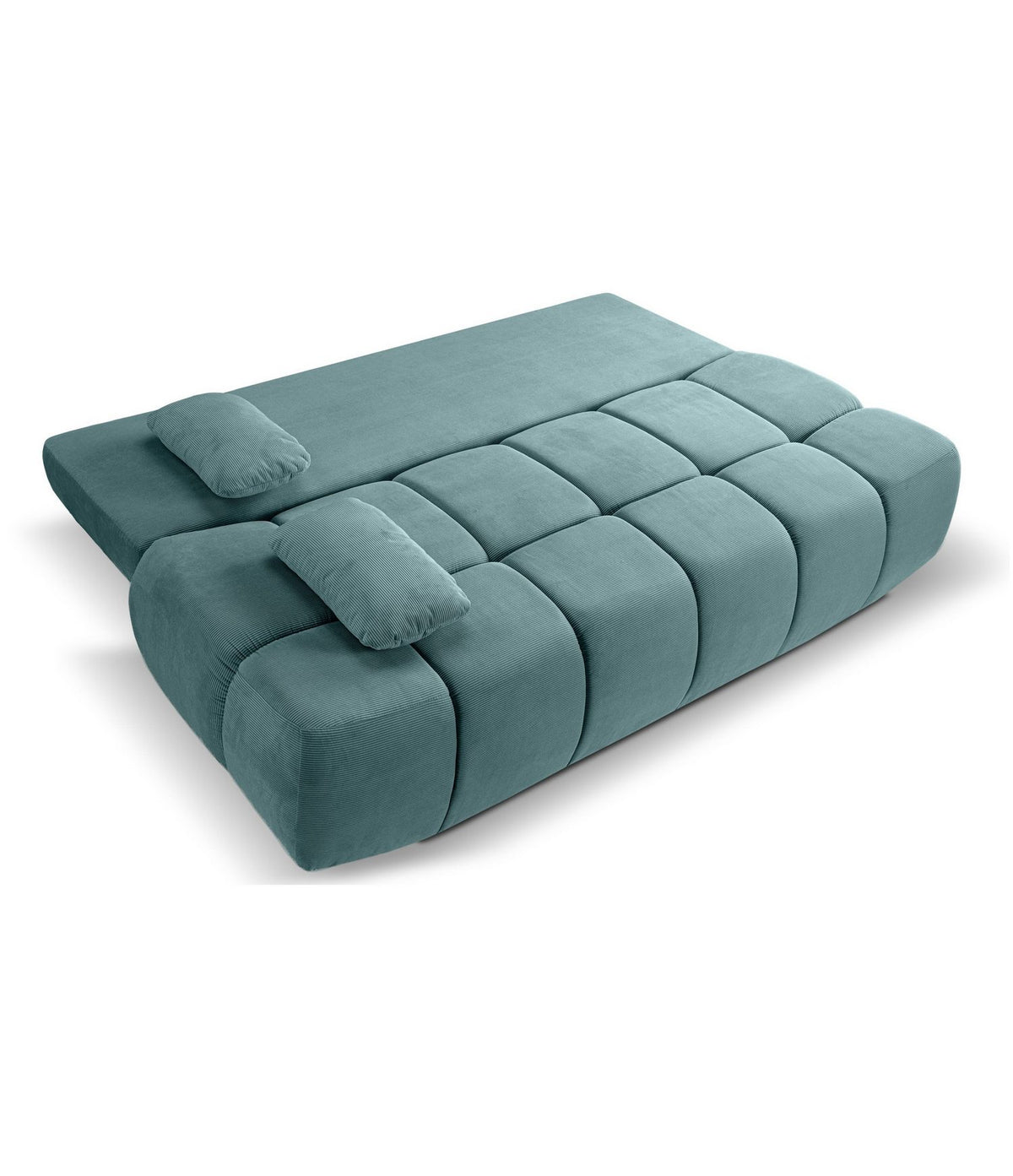 Cord Schlafsofa LAUDER mit ausgeklappter Liegeflaeche