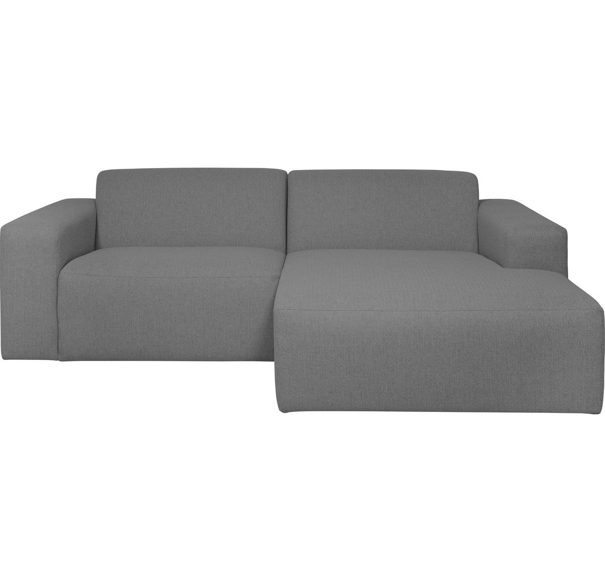 Cord Ecksofa KOA in Grau frontal
