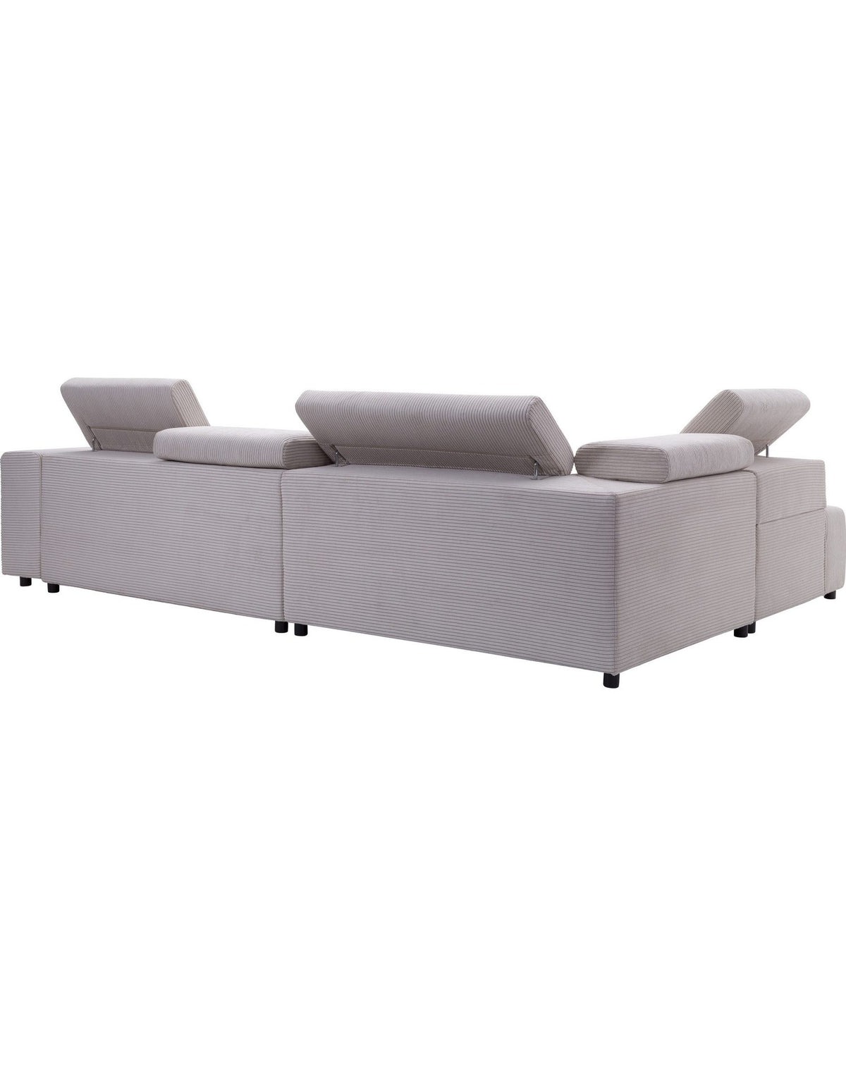 Kopfteilverstellung am Cord Ecksofa VITTORIO