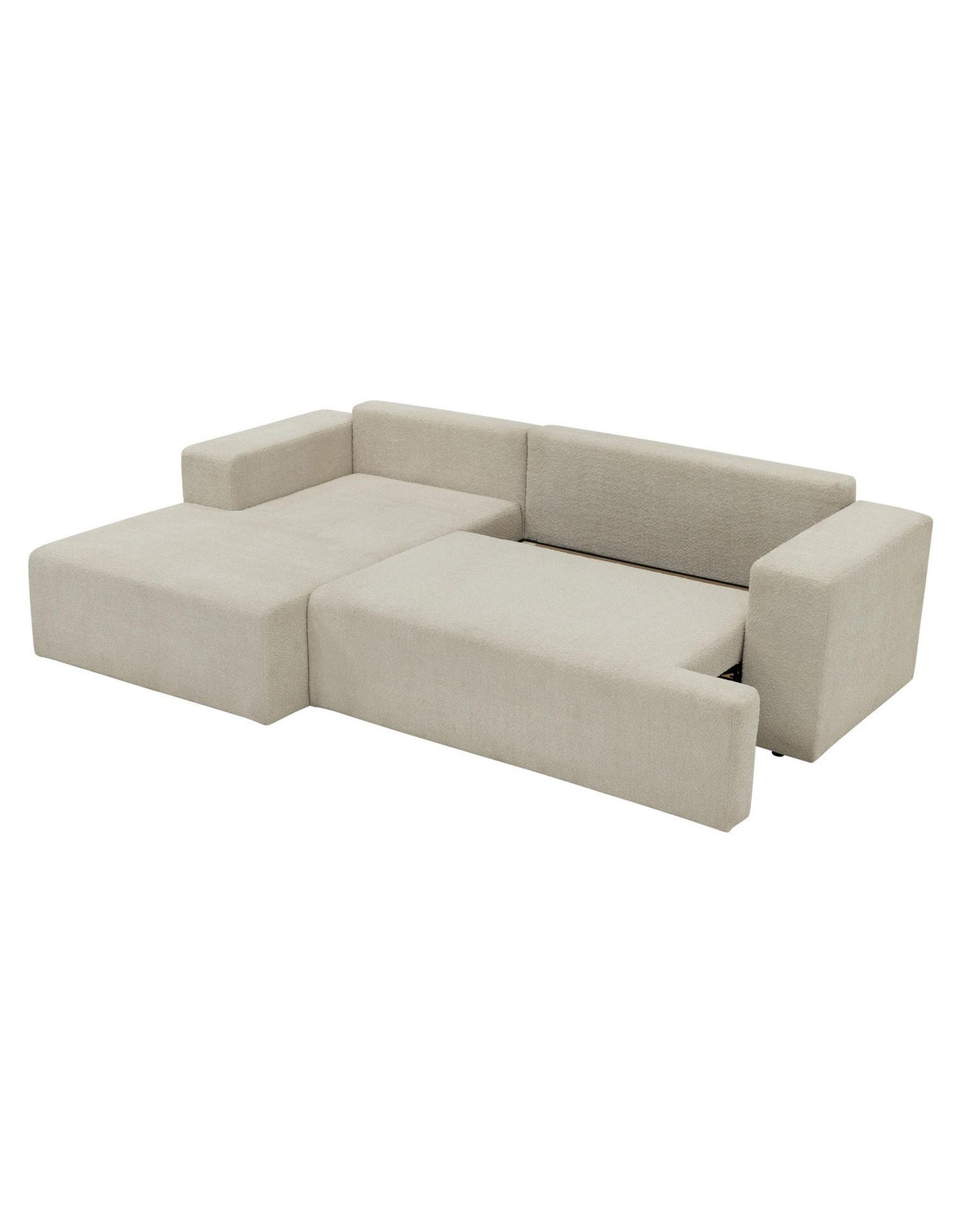 Cord Ecksofa MIVO mit ausgezogener Liegefläche