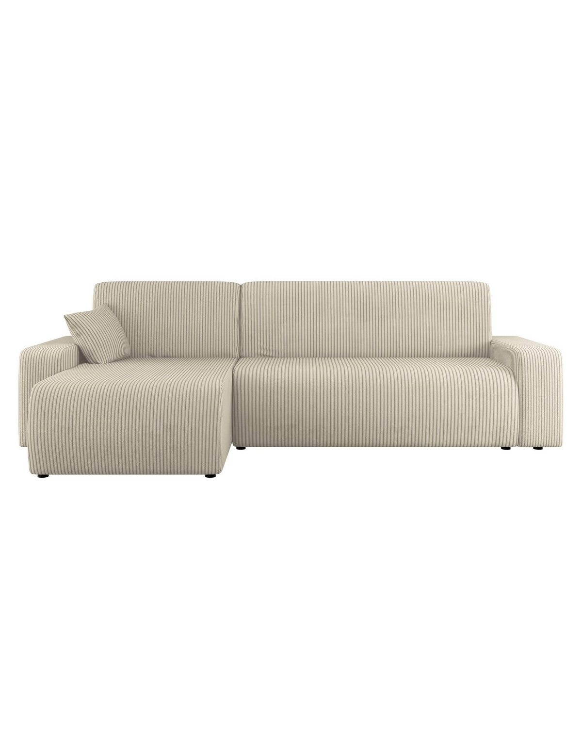 Cord Ecksofa PIANO L im Farbton Poso 100