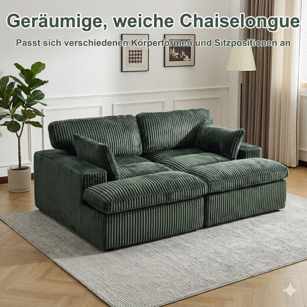 Rückenkissen des Cord Schlafsofas WHEELYOU