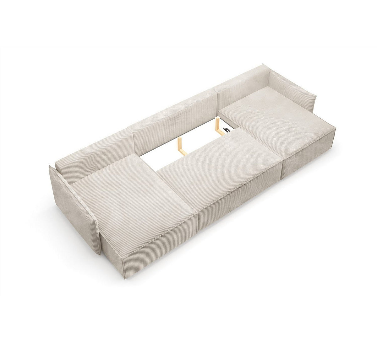 Detail des Cordstoffs Poso der Wohnlandschaft MINEA