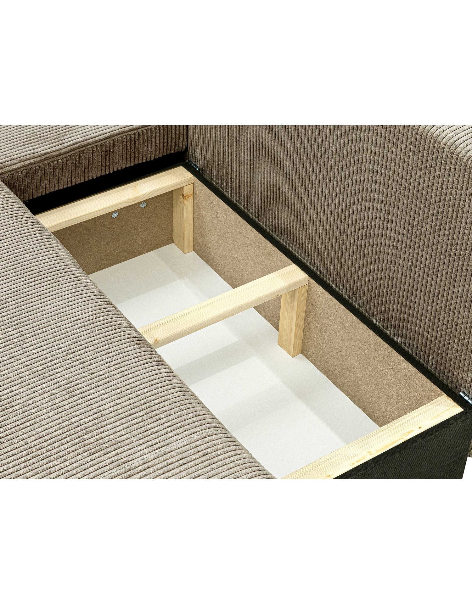 Cord Ecksofa PIANO O in Poso 05 von der Seite