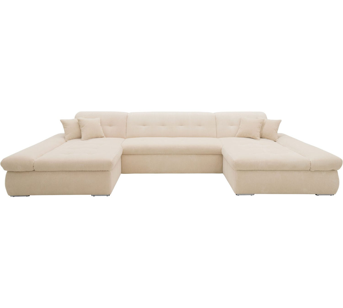 Cord Wohnlandschaft MORIC in Creme Gesamtansicht