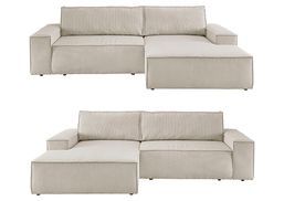 Ecksofa SHERWOOD mit wählbarer Recamiere